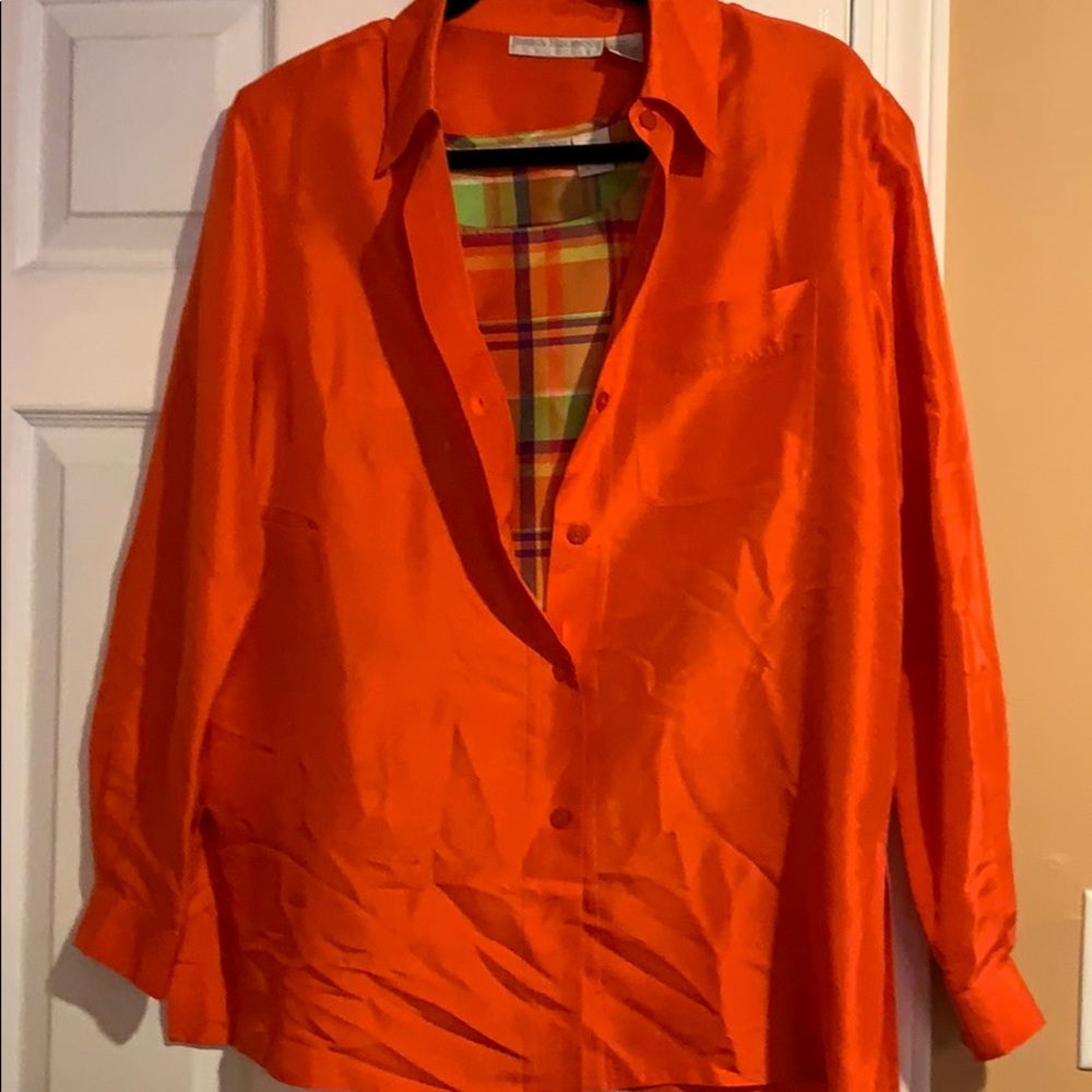 VTG Jessica Holbrook 2 piece silk top set